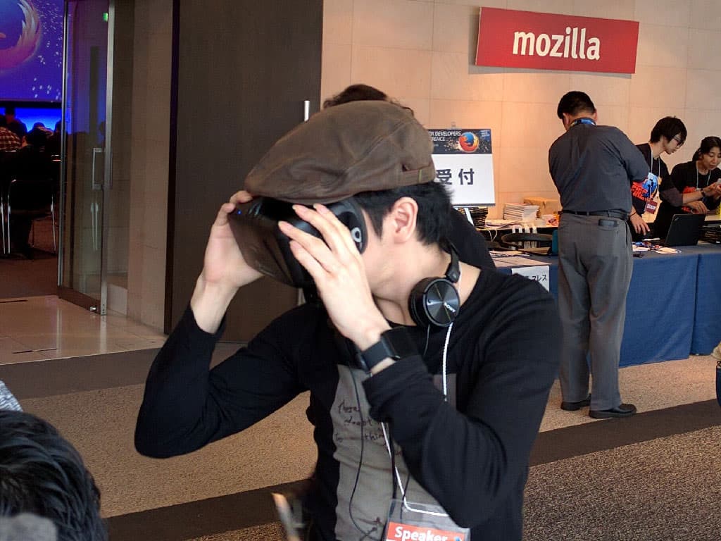 Oculus Rift DK2 装着時の写真