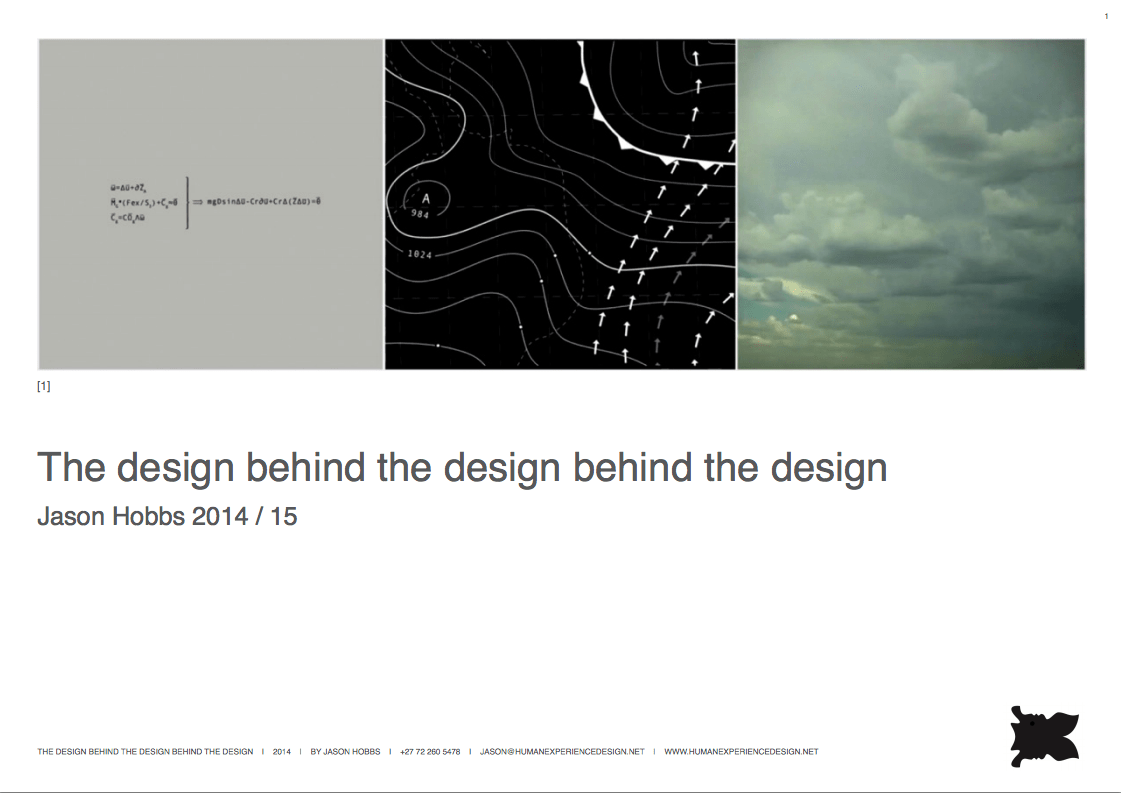 The design behind the design behind the design 表紙